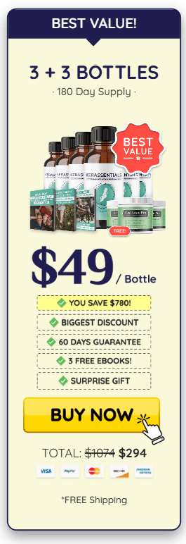 Kerassentials-official  3 Bottle Best Value Package